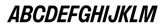 FLArtGrotesk NarrowBoldItalic Font UPPERCASE