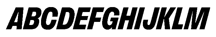 FLArtGrotesk NarrowDarkItalic Font UPPERCASE