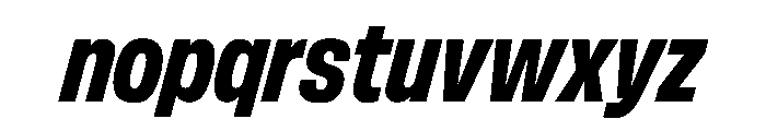 FLArtGrotesk NarrowDarkItalic Font LOWERCASE