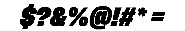 FLArtGrotesk NarrowDenseItalic Font OTHER CHARS