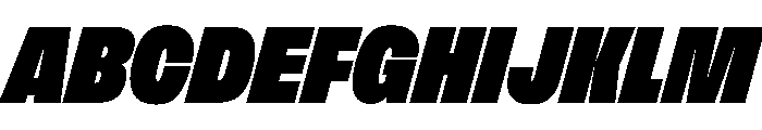 FLArtGrotesk NarrowDenseItalic Font UPPERCASE
