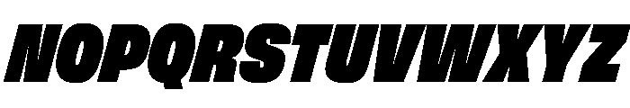 FLArtGrotesk NarrowDenseItalic Font UPPERCASE