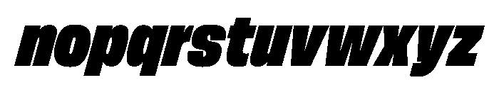 FLArtGrotesk NarrowDenseItalic Font LOWERCASE