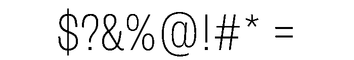 FLArtGrotesk NarrowFine Font OTHER CHARS