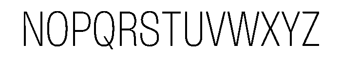 FLArtGrotesk NarrowFine Font UPPERCASE
