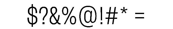FLArtGrotesk NarrowLight Font OTHER CHARS