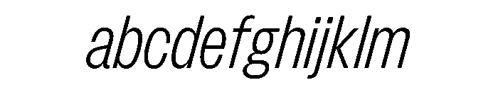 FLArtGrotesk NarrowLightItalic FONT