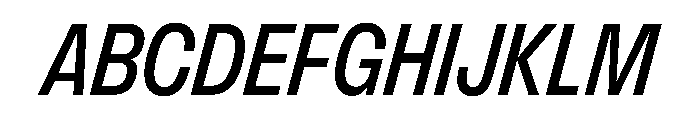 FLArtGrotesk NarrowMediumItalic Font UPPERCASE