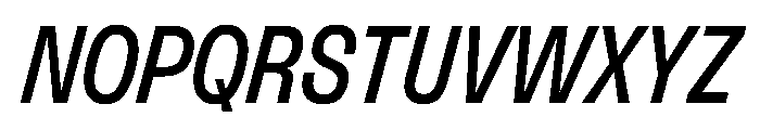 FLArtGrotesk NarrowMediumItalic Font UPPERCASE