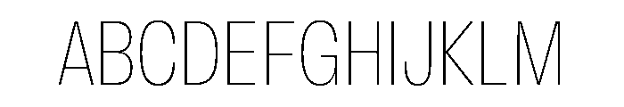FLArtGrotesk NarrowThin Font UPPERCASE