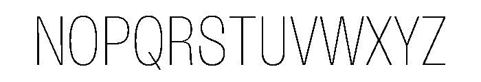FLArtGrotesk NarrowThin Font UPPERCASE