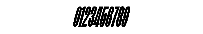 FLArtGrotesk SqueezedBlackItalic Font OTHER CHARS