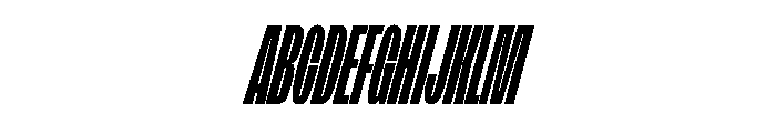 FLArtGrotesk SqueezedBlackItalic Font UPPERCASE