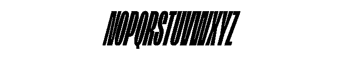 FLArtGrotesk SqueezedBlackItalic Font UPPERCASE