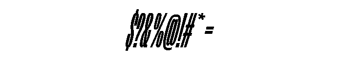 FLArtGrotesk SqueezedBoldItalic Font OTHER CHARS