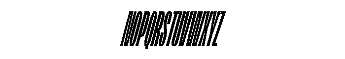 FLArtGrotesk SqueezedBoldItalic Font UPPERCASE