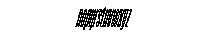 FLArtGrotesk SqueezedBoldItalic Font LOWERCASE