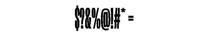 FLArtGrotesk SqueezedDark Font OTHER CHARS