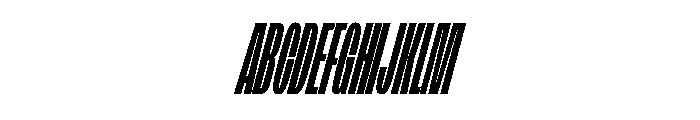 FLArtGrotesk SqueezedDarkItalic Font UPPERCASE