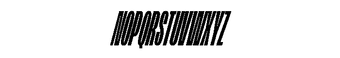 FLArtGrotesk SqueezedDarkItalic Font UPPERCASE