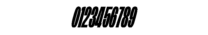 FLArtGrotesk SqueezedDenseItalic Font OTHER CHARS