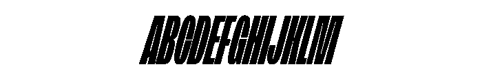 FLArtGrotesk SqueezedDenseItalic Font UPPERCASE