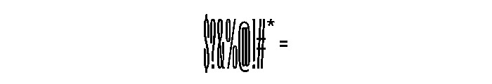 FLArtGrotesk SqueezedLight Font OTHER CHARS