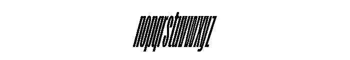 FLArtGrotesk SqueezedMediumItalic Font LOWERCASE