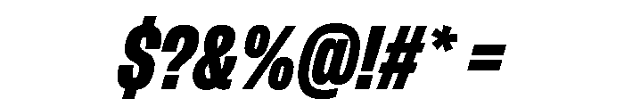 FLArtGrotesk TightBlackItalic Font OTHER CHARS
