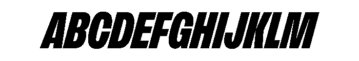 FLArtGrotesk TightBlackItalic Font UPPERCASE