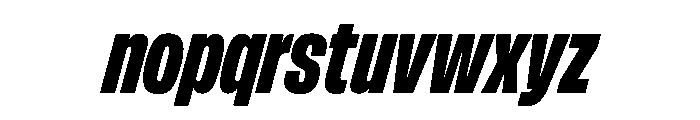 FLArtGrotesk TightBlackItalic Font LOWERCASE