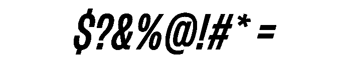 FLArtGrotesk TightBoldItalic Font OTHER CHARS