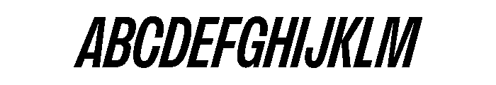 FLArtGrotesk TightBoldItalic Font UPPERCASE