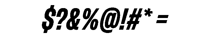 FLArtGrotesk TightDarkItalic Font OTHER CHARS