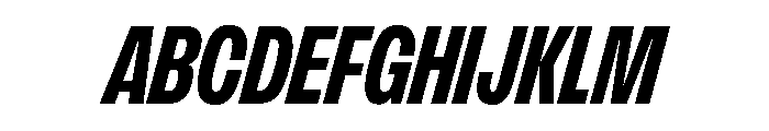 FLArtGrotesk TightDarkItalic Font UPPERCASE