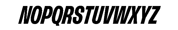 FLArtGrotesk TightDarkItalic Font UPPERCASE