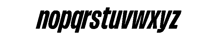 FLArtGrotesk TightDarkItalic Font LOWERCASE