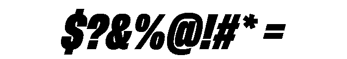 FLArtGrotesk TightDenseItalic Font OTHER CHARS
