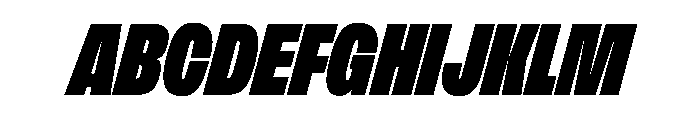 FLArtGrotesk TightDenseItalic Font UPPERCASE