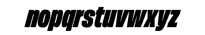 FLArtGrotesk TightDenseItalic Font LOWERCASE