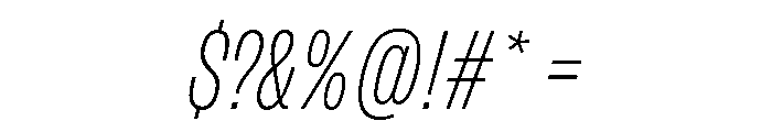 FLArtGrotesk TightFineItalic Font OTHER CHARS