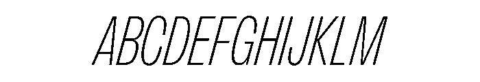 FLArtGrotesk TightFineItalic Font UPPERCASE