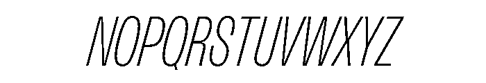 FLArtGrotesk TightFineItalic Font UPPERCASE
