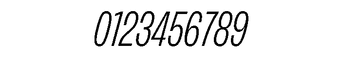 FLArtGrotesk TightLightItalic Font OTHER CHARS