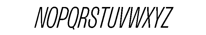 FLArtGrotesk TightLightItalic Font UPPERCASE
