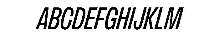 FLArtGrotesk TightMediumItalic Font UPPERCASE