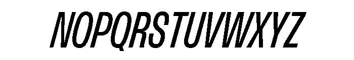 FLArtGrotesk TightMediumItalic Font UPPERCASE