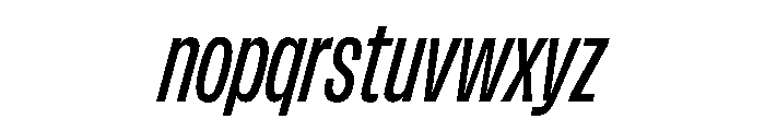 FLArtGrotesk TightMediumItalic Font LOWERCASE