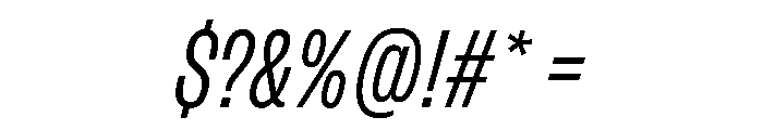FLArtGrotesk TightRegularItalic Font OTHER CHARS