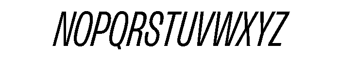FLArtGrotesk TightRegularItalic Font UPPERCASE